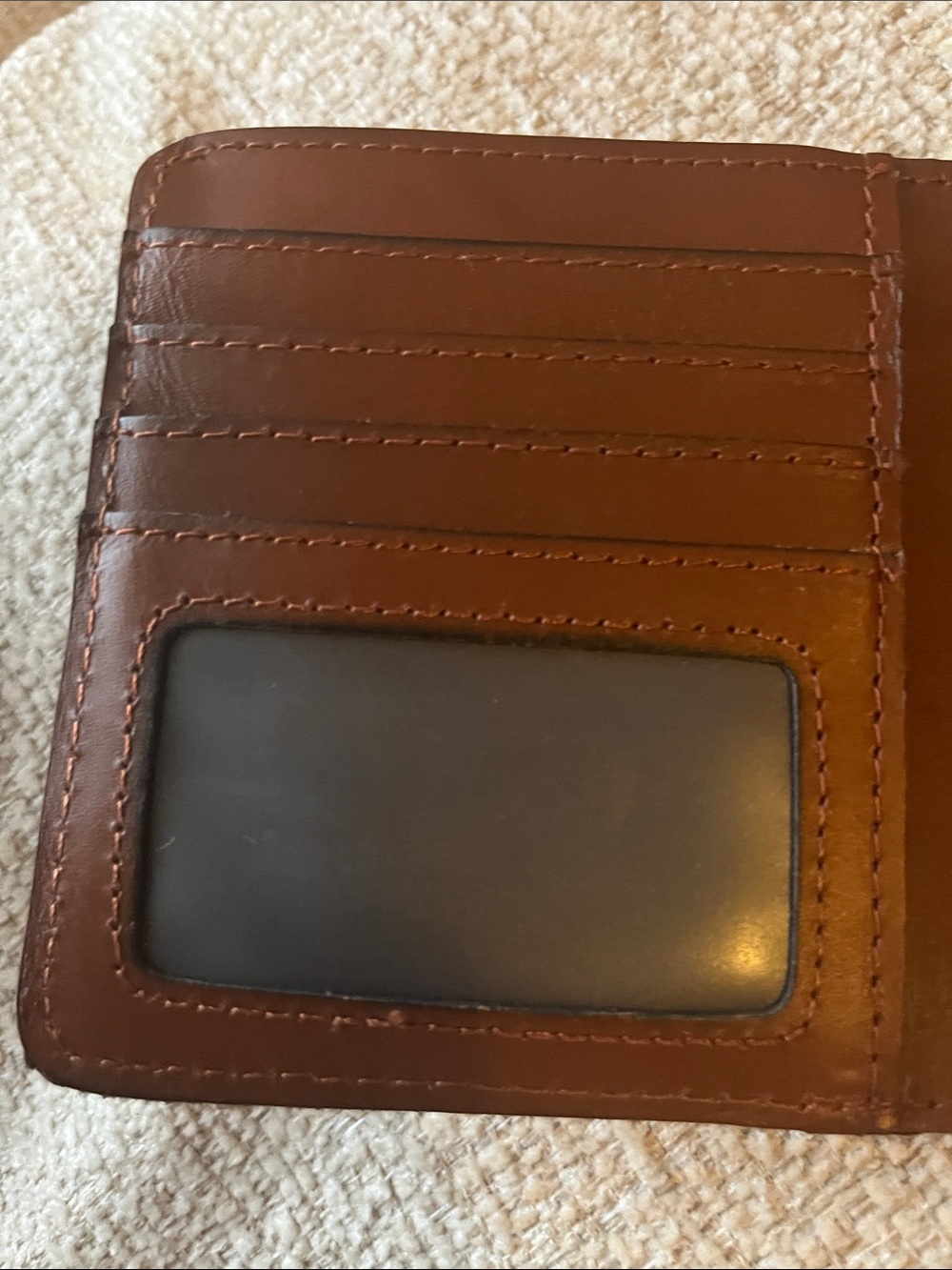 Patricia Nash Bi-Fold Leather Wallet in the vibrant Marigold Harvest seaso - Picture 8 of 10